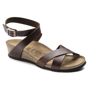 Birkenstock Papillio Cognac Lola Leather Womens